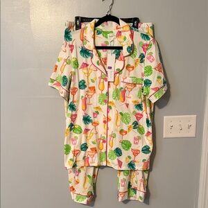 BedHead Women's Pajama Set with Tropical Print